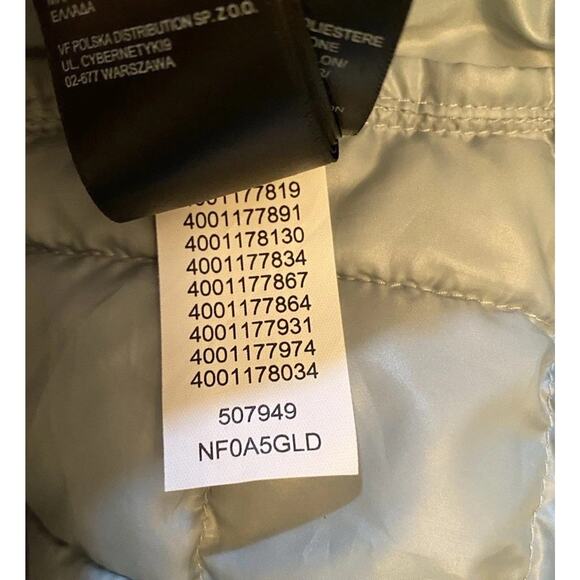 North Face Thermoball Jacket Womens Medium Full Zip Puffer Insulated Light Green - Picture 9 of 9